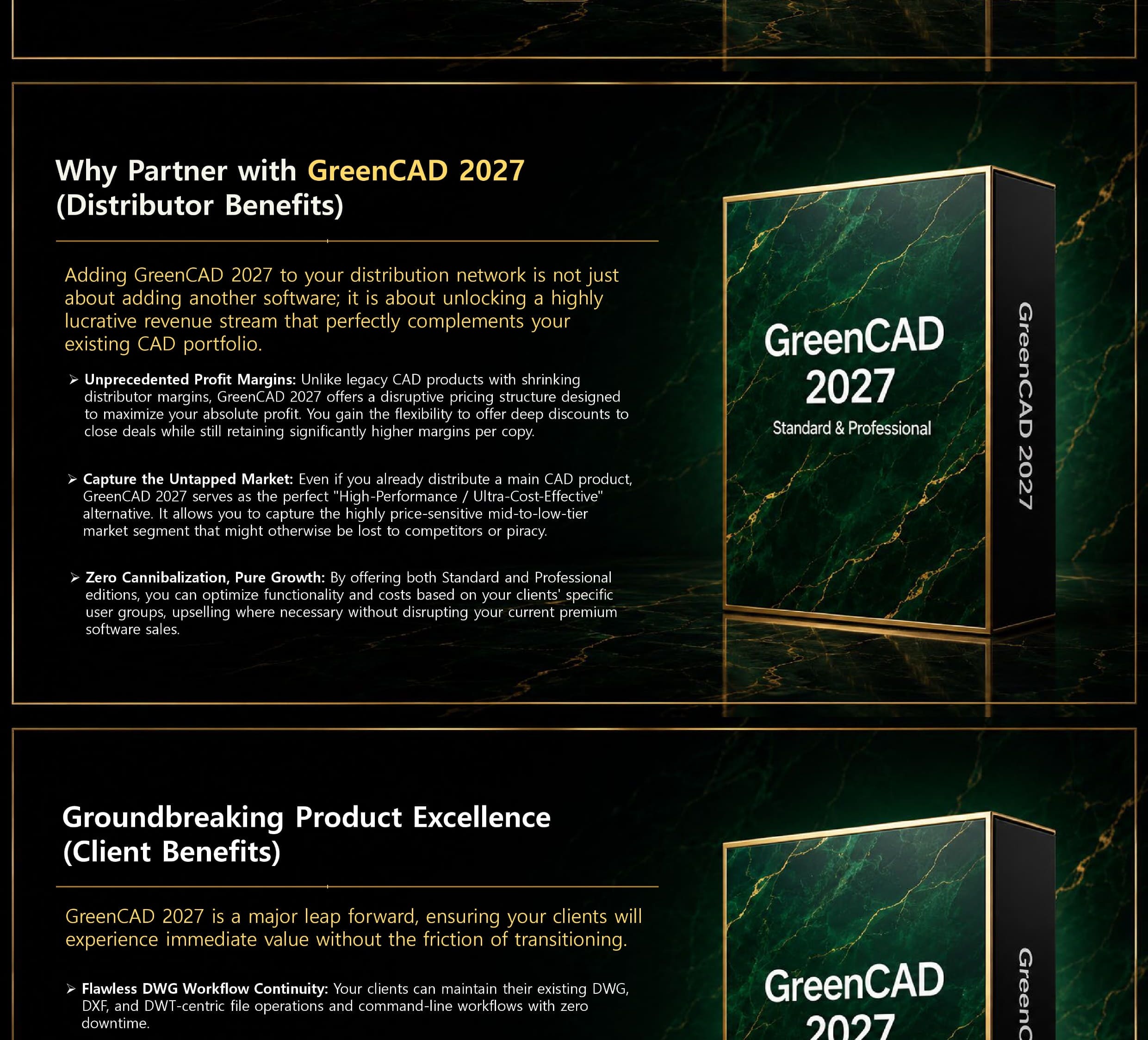 GreenCAD 2027 English partner proposal page, section 2 of 6