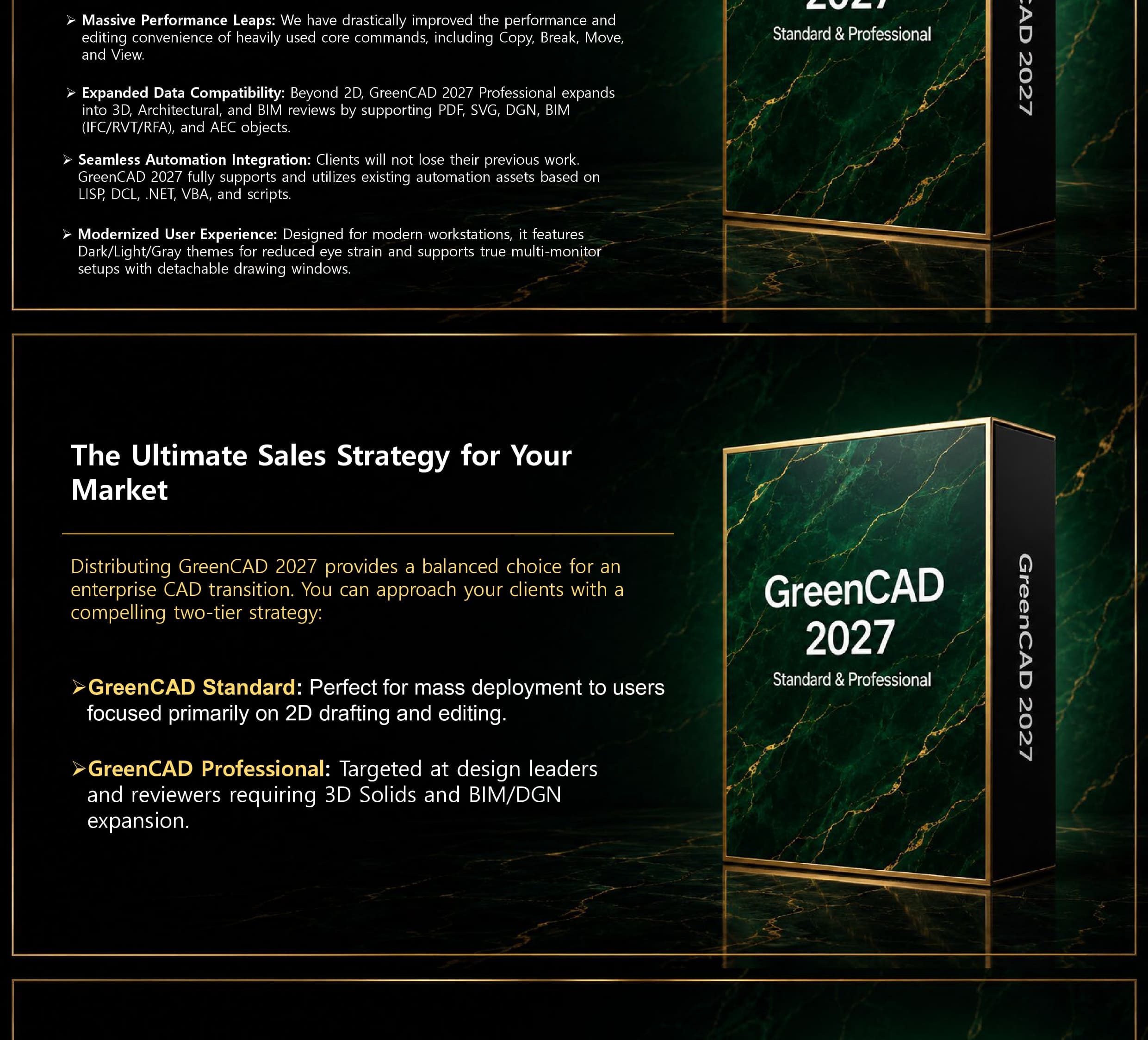 GreenCAD 2027 English partner proposal page, section 3 of 6